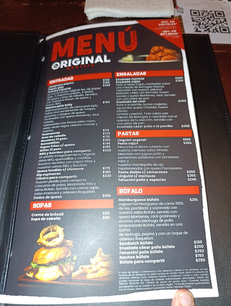 El Original Montejo Menu - Image 2